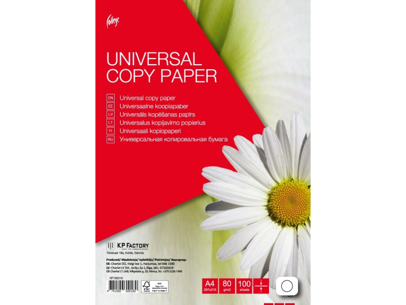 Копировальная бумага College A4/80g/100L