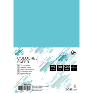 Koopiapaber College A4/80g/500L, helesinine