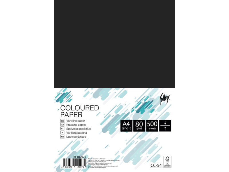 Koopiapaber College A4/80g/500L, must