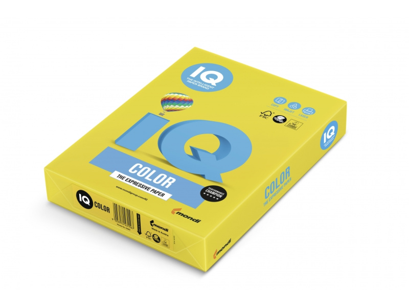 Koopiapaber IQ A4/160g/250L IG50 rapsikollane
