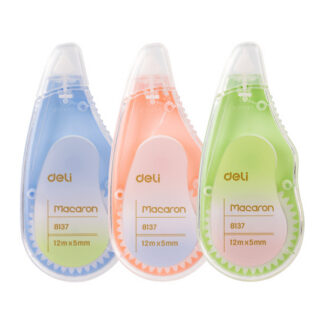 Korrektuurlint DELI Macaron 5mmx12m assortii