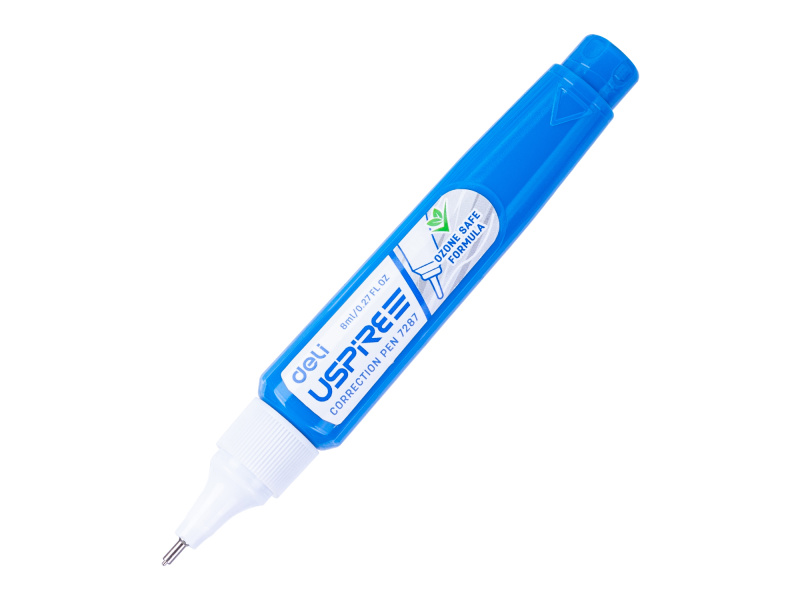 Korrektuurpliiats DELI 8ml metallotsaga (E7287) - Pilt 2