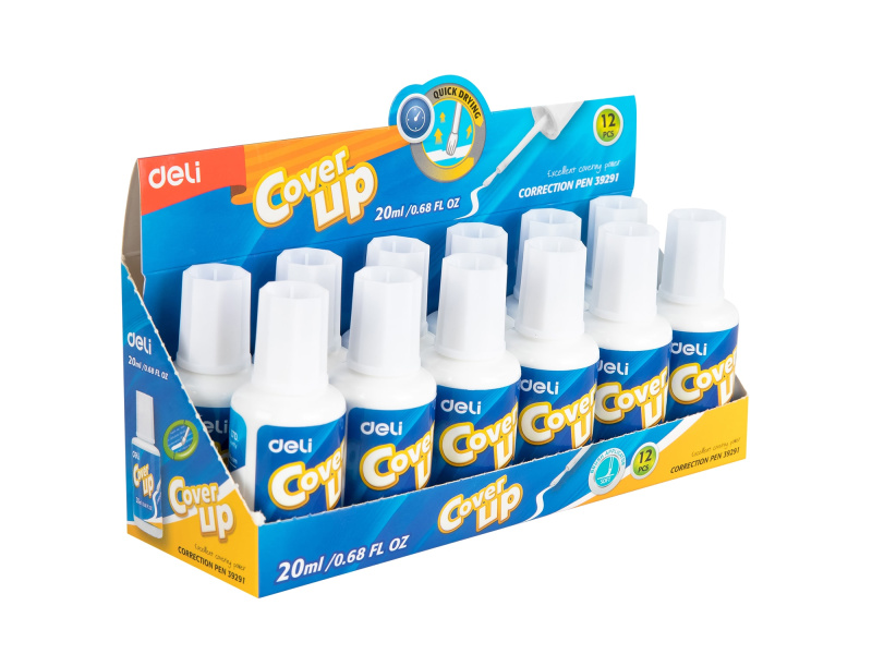 Korrektuurvärv DELI pintsliga 20ml - Pilt 3
