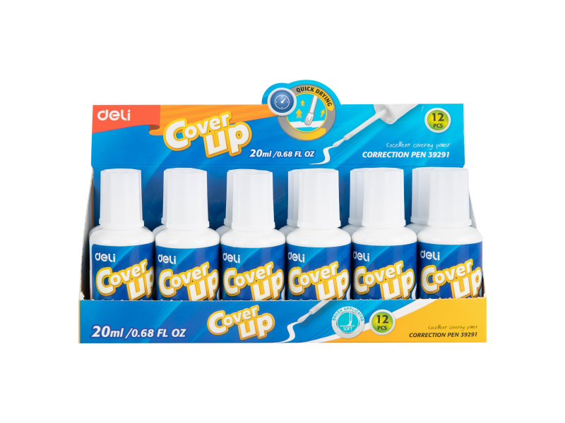 Korrektuurvärv DELI pintsliga 20ml - Pilt 4
