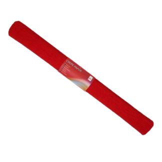 Krepp-paber College 50x250cm punane