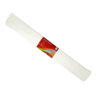 Krepp-paber College 50x250cm valge