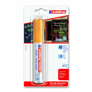Kriidimarker Edding 4090 neon oranž lõigatud otsaga 4-15mm