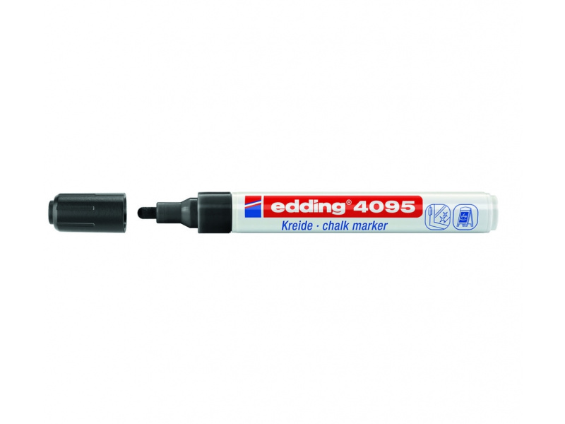 Kriidimarker Edding 4095 must ümar ots 2-3mm