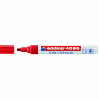 Kriidimarker Edding 4095 punane ümara otsaga 2-3mm