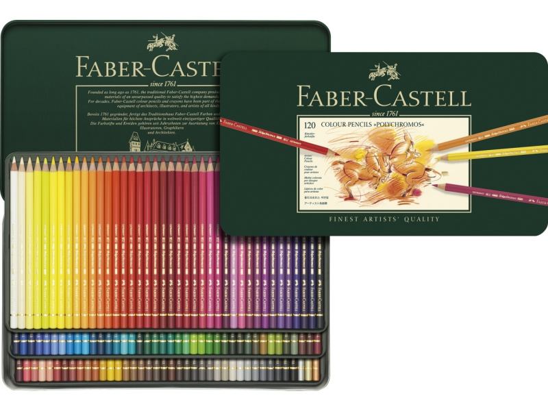 Kunstniku värvipliiatsid Faber-Castell Polychromos Art&Graphic, 120-värvi