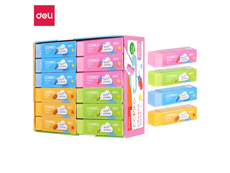 Kustukumm DELI Comiko assortii värvid - Pilt 3