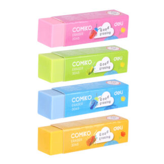 Kustukumm DELI Comiko assortii värvid