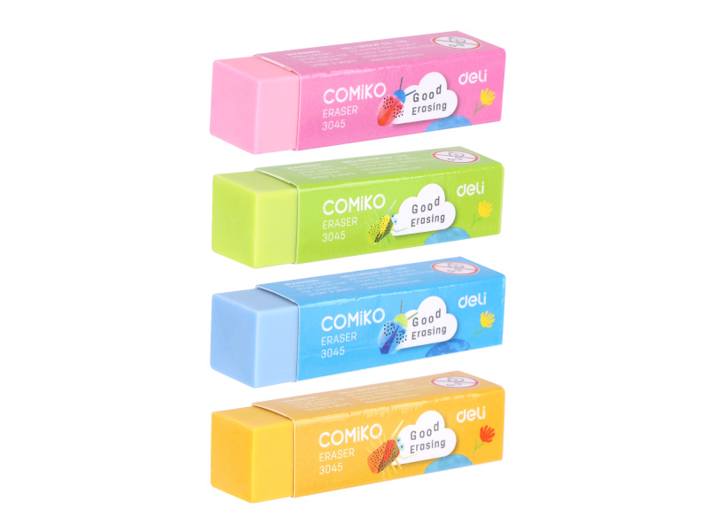Kustukumm DELI Comiko assortii värvid