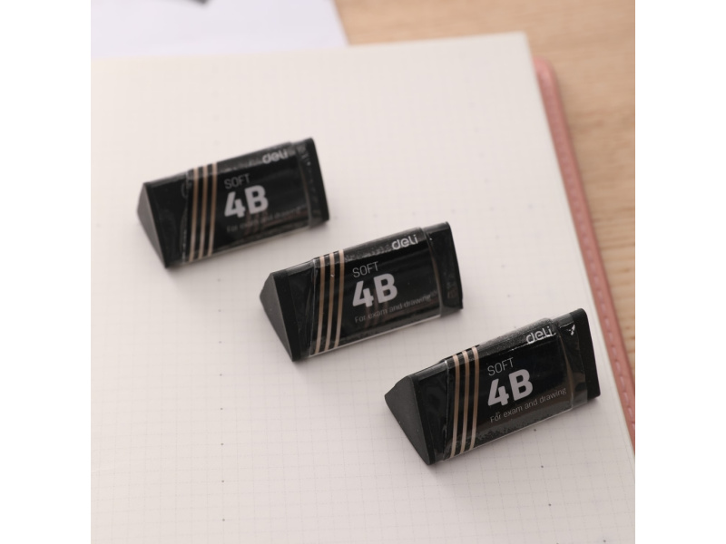 Kustukumm DELI Scribe Nano 40x19x19mm must - Pilt 3