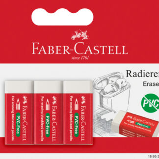 Kustukumm Faber-Castell 189530, valge 3tk/pk