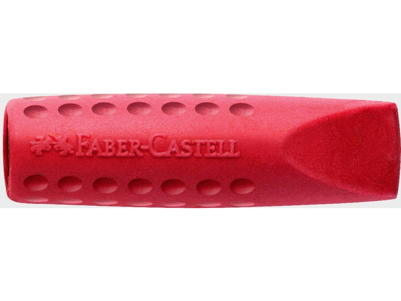 Kustukumm Faber-Castell Grip 2001 harilikule pliiatsile, 2tk/pk, punane/sinine - Pilt 3