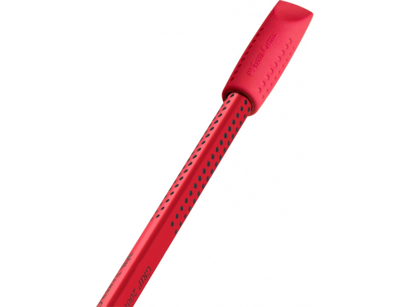Kustukumm Faber-Castell Grip 2001 harilikule pliiatsile, 2tk/pk, punane/sinine