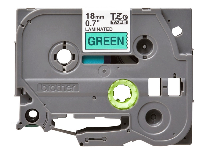 Lamineeritud lint Brother "TZe-741", Black on Green, Kõrge vastupidavus - Pilt 2