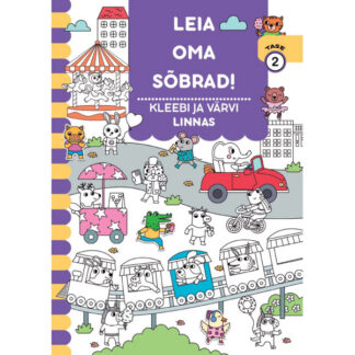 Leia oma sõbrad! Kleebi ja värvi linnas