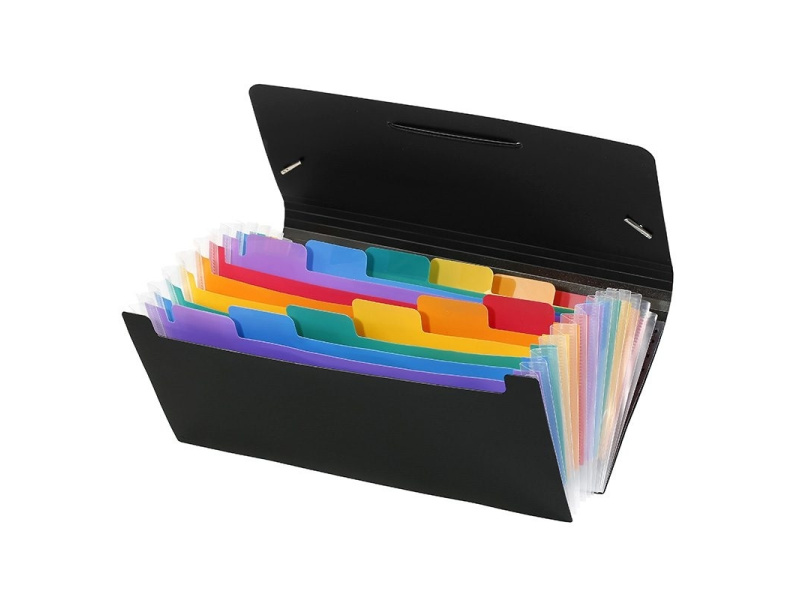 Lõõtsmapp Viquel Rainbow 12-vahega 26x13,5cm