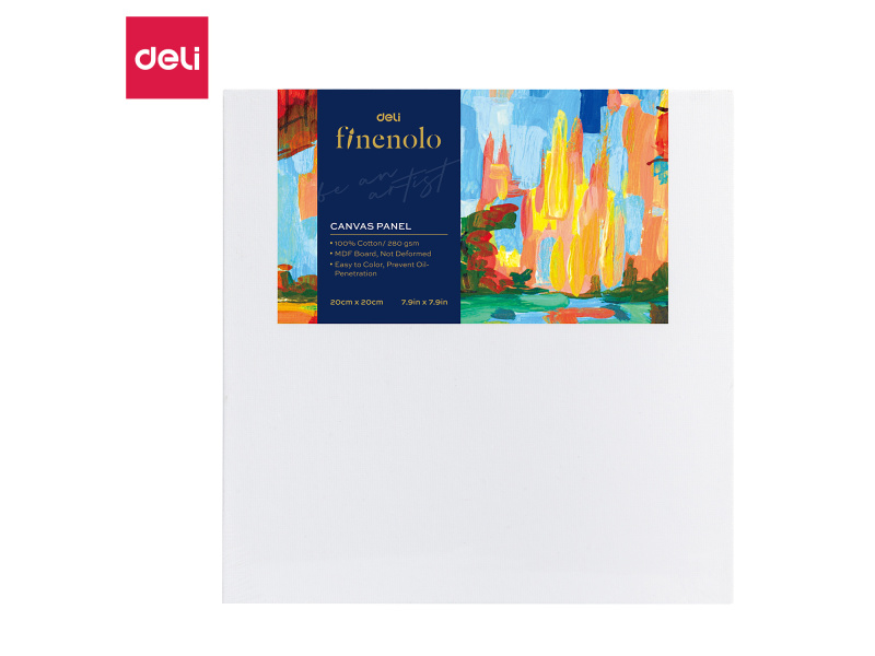 Lõuend Finenolo kartongil 20x20cm 100% puuvill 280g/m² peentera