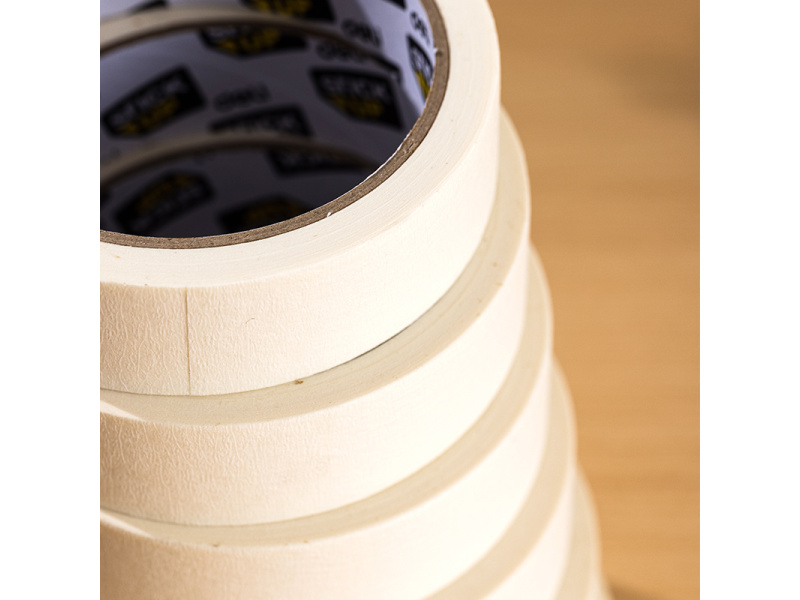 Maalriteip DELI 24mm x 18,2m 145mic valge - Pilt 3