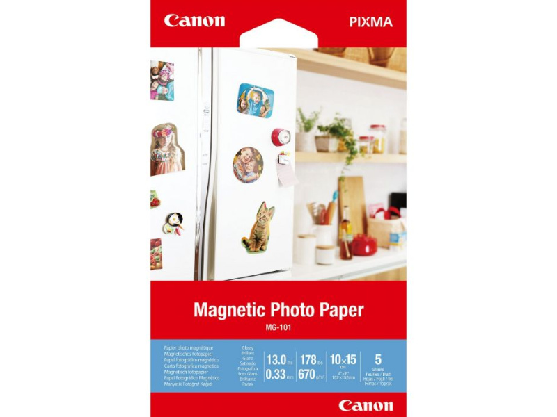Magnetiline fotopaber Canon "MG-101", White, Läikiv viimistlus