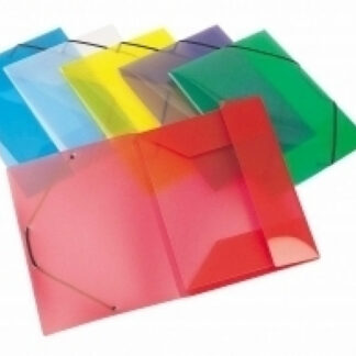 Mapp nurgakummiga Viquel Propyglass A4 plastik, läbipaistev