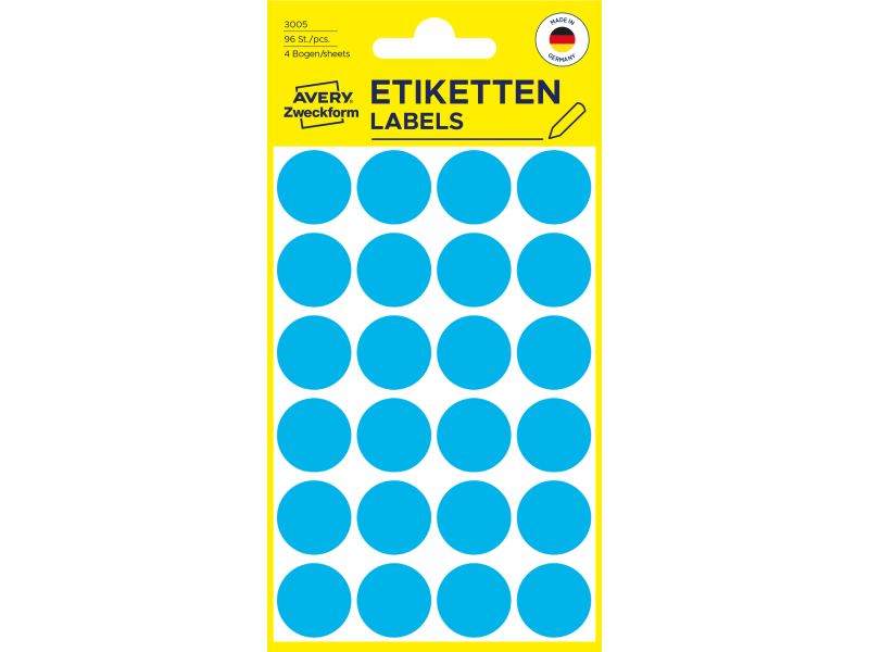 Markeerimispunktid Zweckform 3005 Ø18mm 96tk/pk sinine - Pilt 2