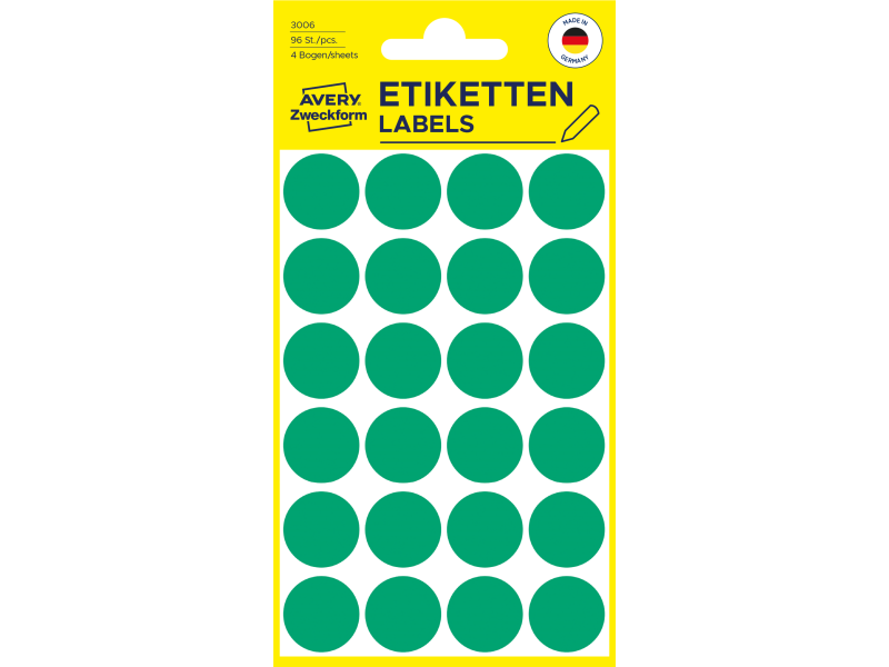 Markeerimispunktid Zweckform 3006 Ø18mm 96tk/pk roheline - Pilt 2