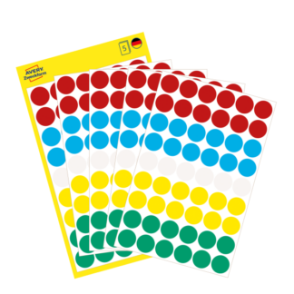 Markeerimispunktid Zweckform 3088 Ø12mm 270tk/pk, assortii
