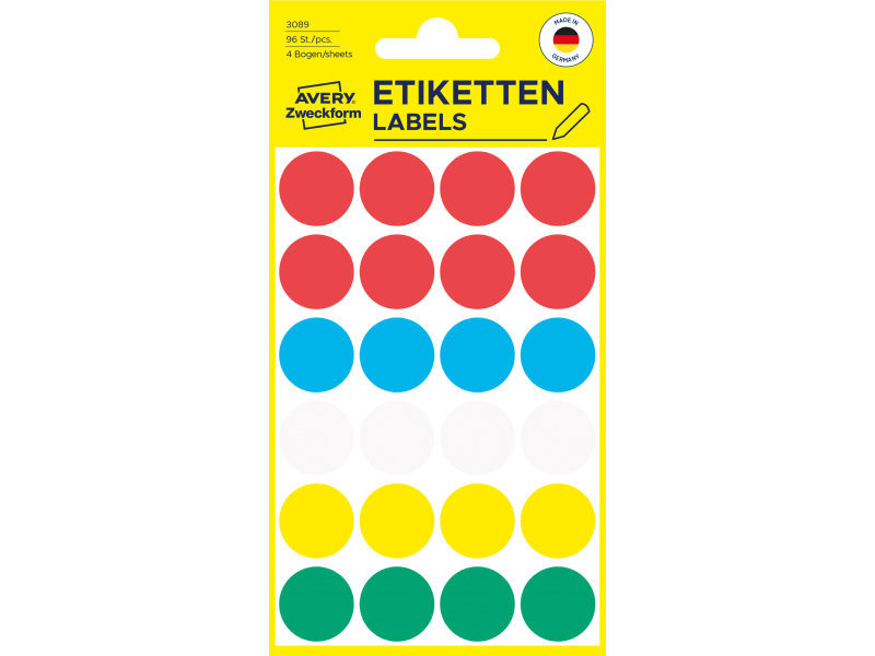 Markeerimispunktid Zweckform 3089 Ø18mm 96tk/pk assortii - Pilt 2