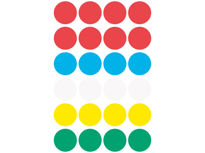 Markeerimispunktid Zweckform 3089 Ø18mm 96tk/pk assortii - Pilt 3