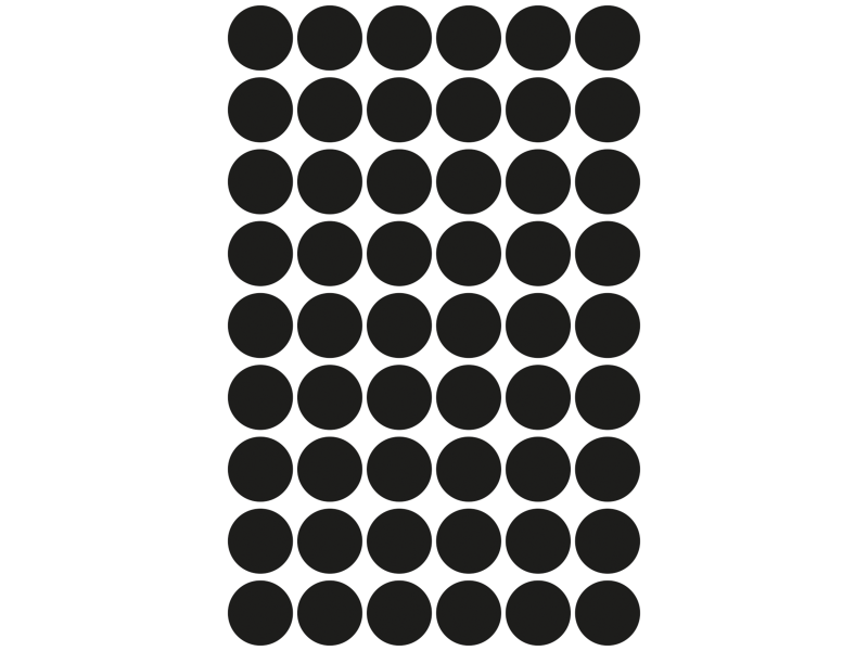 Markeerimispunktid Zweckform 3140 Ø12mm 270tk/pk must - Pilt 3