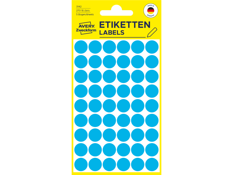 Markeerimispunktid Zweckform 3142 Ø12mm 270tk/pk sinine - Pilt 2