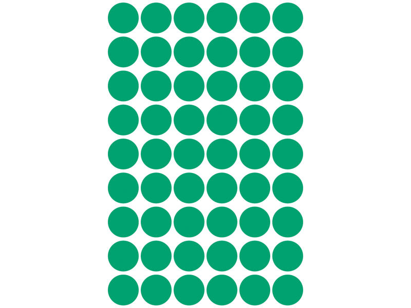 Markeerimispunktid Zweckform 3143 Ø12mm 270tk/pk roheline - Pilt 3