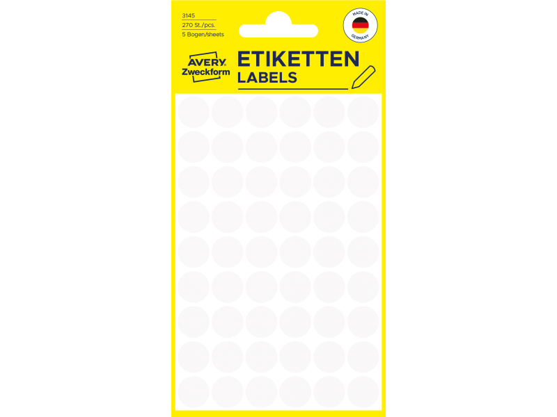Markeerimispunktid Zweckform 3145 Ø12mm 270tk/pk valge - Pilt 2