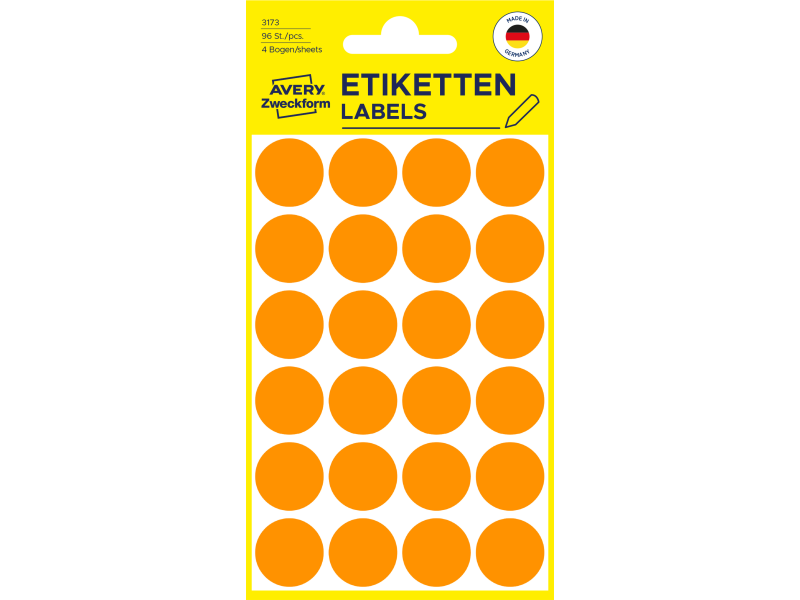 Markeerimispunktid Zweckform 3173 Ø18mm 96tk/pk neoonoranz - Pilt 2