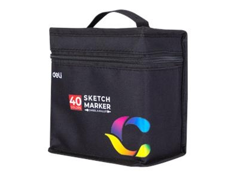 Marker DELI Sketch kahepoolsed 40-värvi — изображение 2