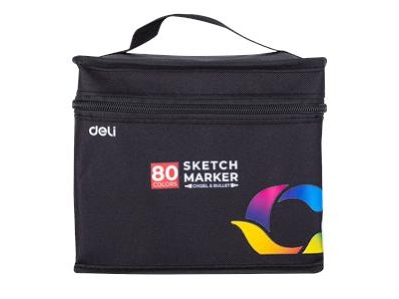 Marker DELI Sketch kahepoolsed 80-värvi - Image 3
