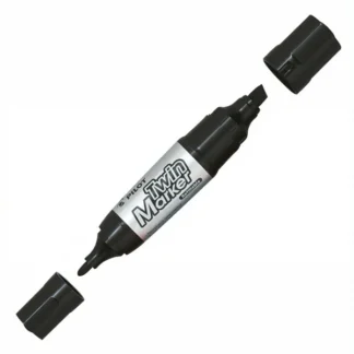 Marker Pilot Twin Jumbo must kahe otsaga, joone laius 1 mm / 3,5-6,5 mm
