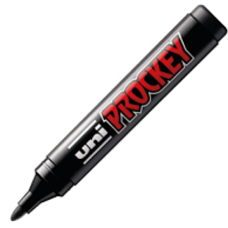 Marker Uni Prockey PM122 ümar ots, must