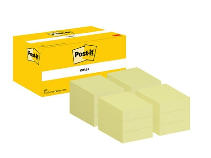 Märkmepaber 3M Post-it 38x51mm kollane 3tk/pk - Pilt 2
