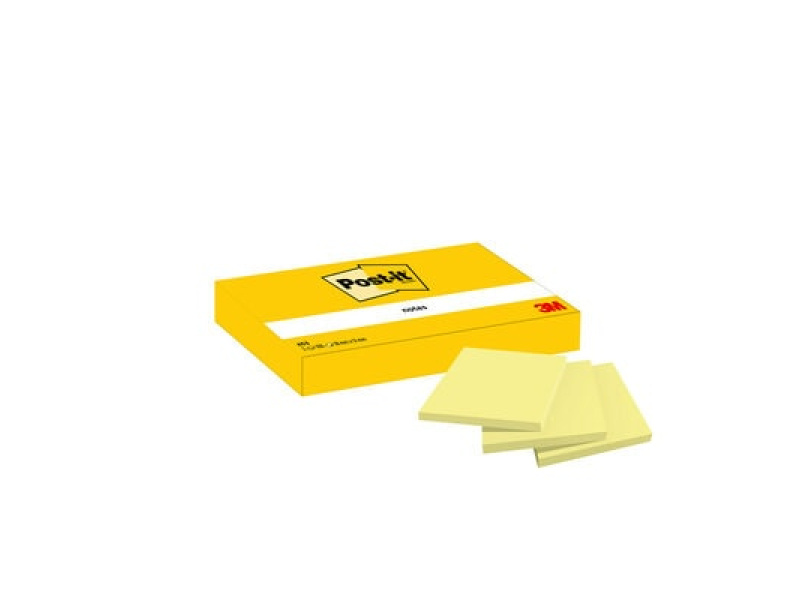 Märkmepaber 3M Post-it 38x51mm kollane 3tk/pk