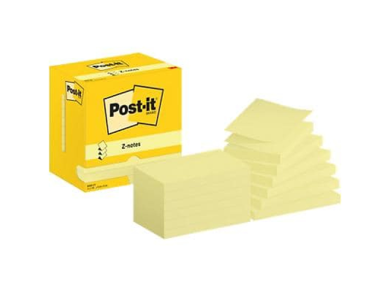 Märkmepaber 3M Post-it 76x127mm kollane 12tk pakis