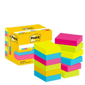 Märkmepaber 3M Post-it® Energetic 38mmx51mm 100lehte 12tk pakis