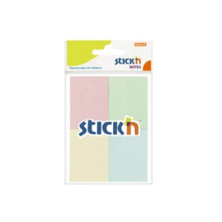 Märkmepaber StickN 21090 38x51mm 4x50L pastell assortii 4tk/pk blistris