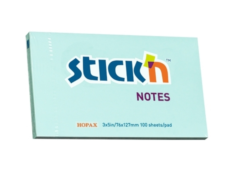 Märkmepaber StickN 21155 76x127mm 100L sinine