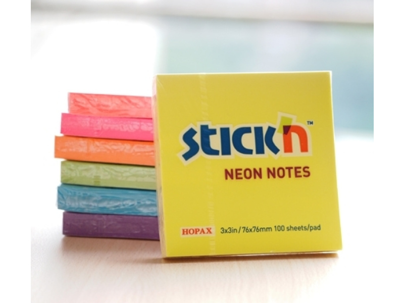 Märkmepaber StickN 21167 76x76mm 100L neoon lime — изображение 2