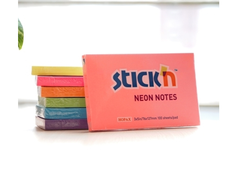 Märkmepaber StickN 21168 76x127mm 100L neoon oranz — изображение 2